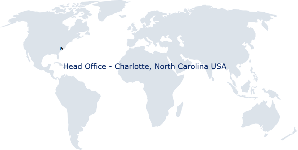 A map of the world with the name of the city.